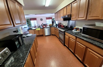 A tidy kitchen at Arc/Morris Hanover Respite Group Home